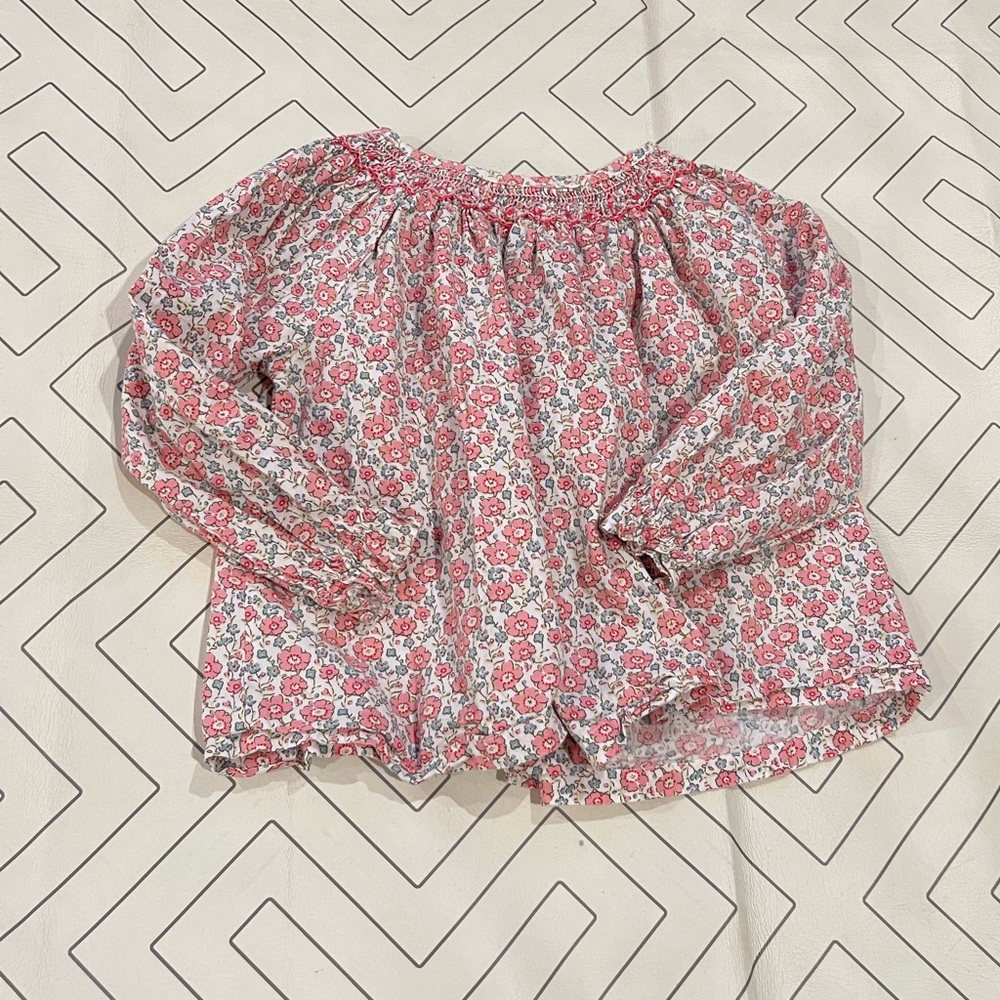 Gil & Niya Floral Smocked Blouse